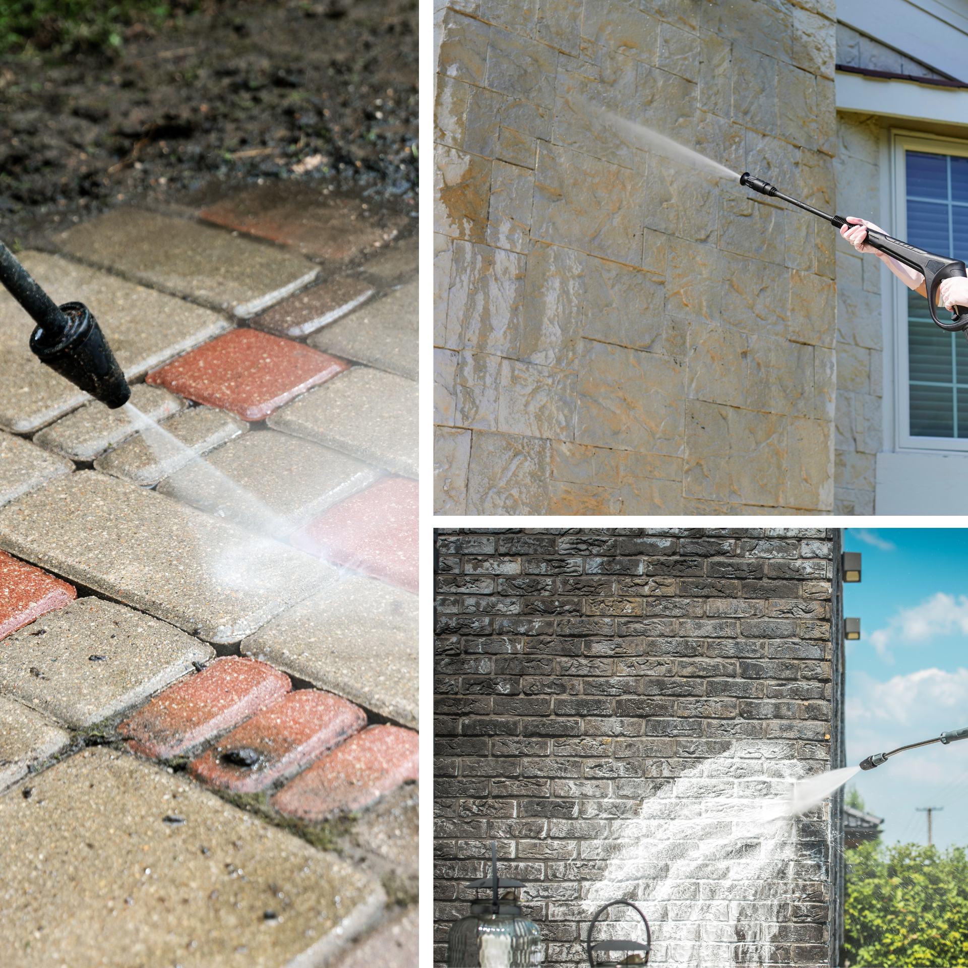 Brick and stone cleaning